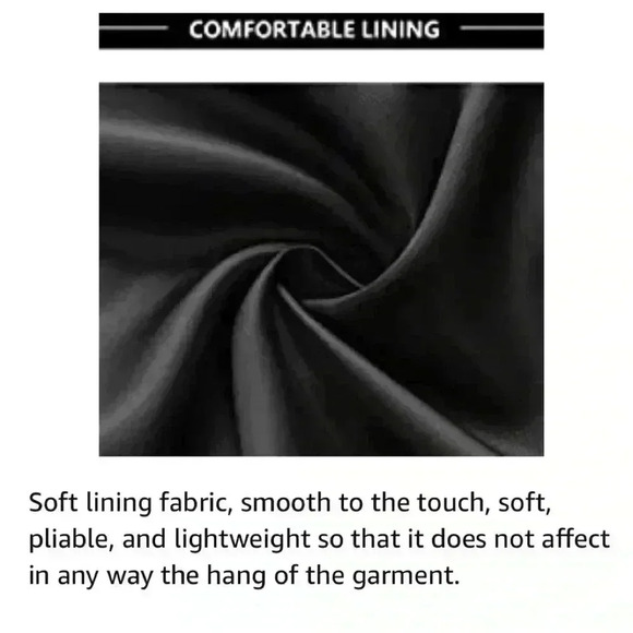 New Slim Fit Mens Size XL/42 Mens Sport Jacket 2 pocket Black - Picture 8 of 11